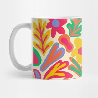 Flower power 1970s groovy retro pattern Mug